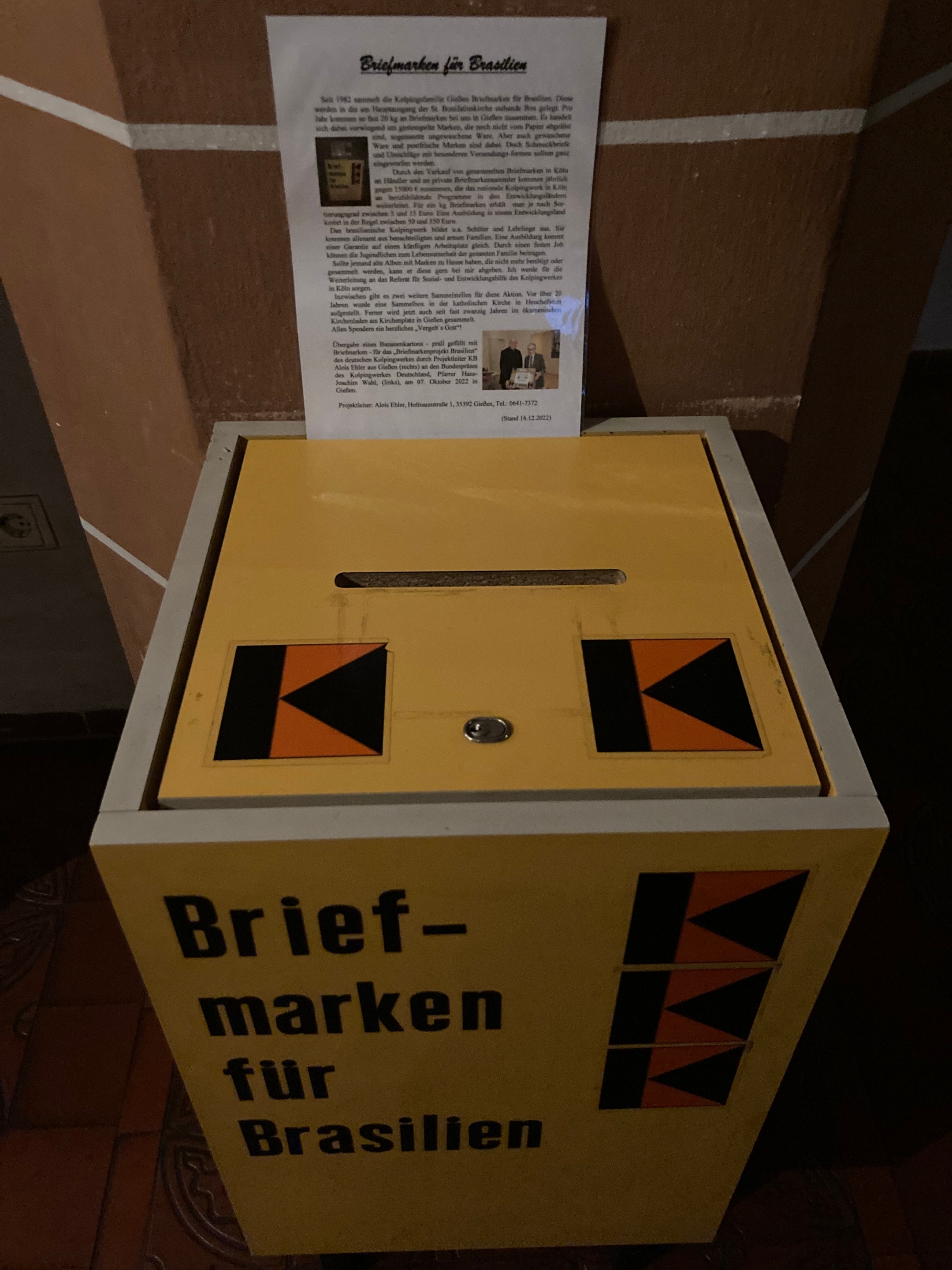 Briefmarken-Box, Bonifatiuskirche