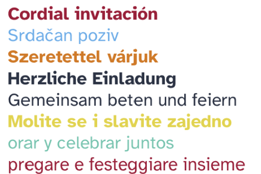 Einladung-verschiedene Muttersprachen