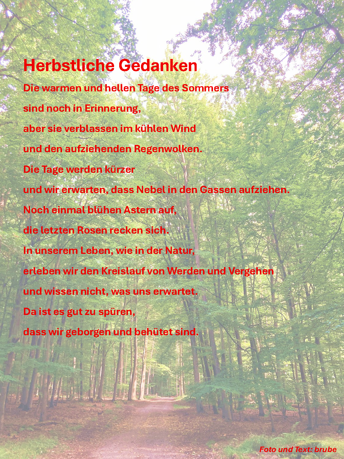 Herbstliche Gedanken