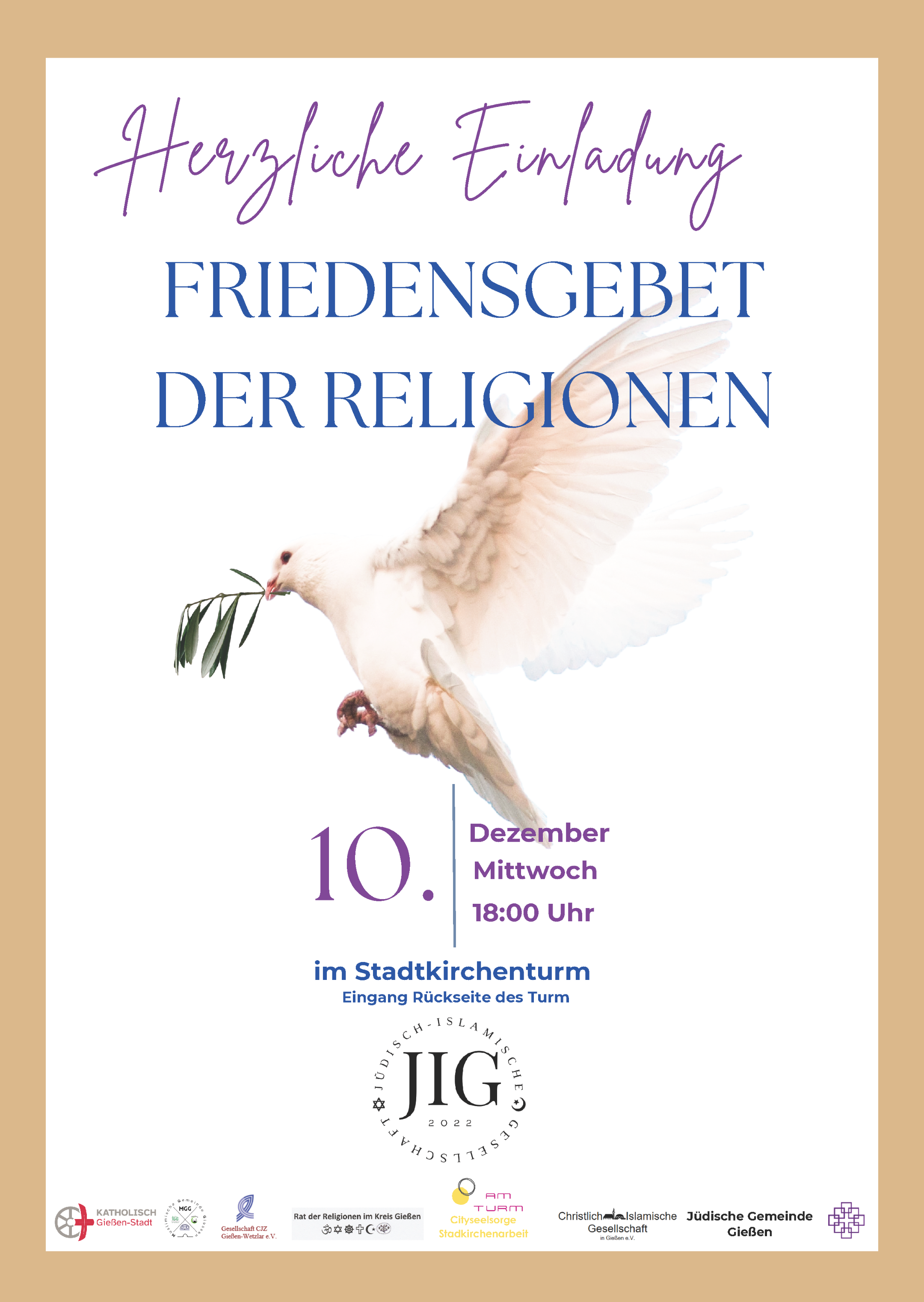 Plakat-Interreligiöses Friedensgebet 2025
