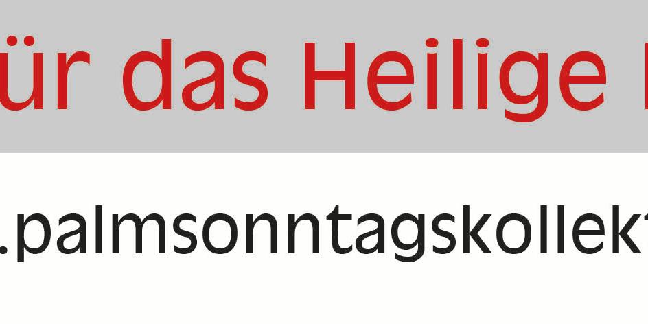 Palmsonntagskollekte 2026