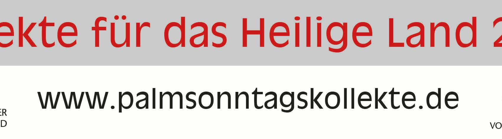 Palmsonntagskollekte 2026