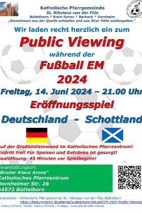 1.Spiel Deutschland - Schottland 14.06.2024