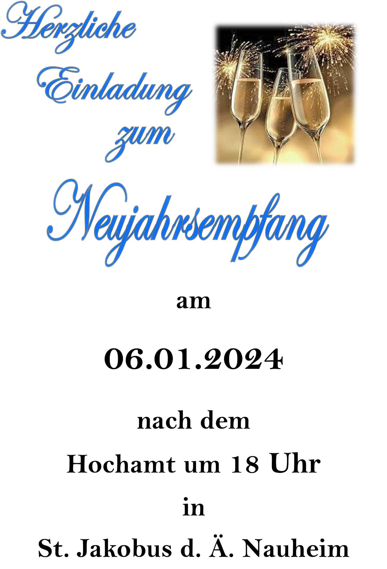 2024 Plakat Neujahrsempfang Nauheim