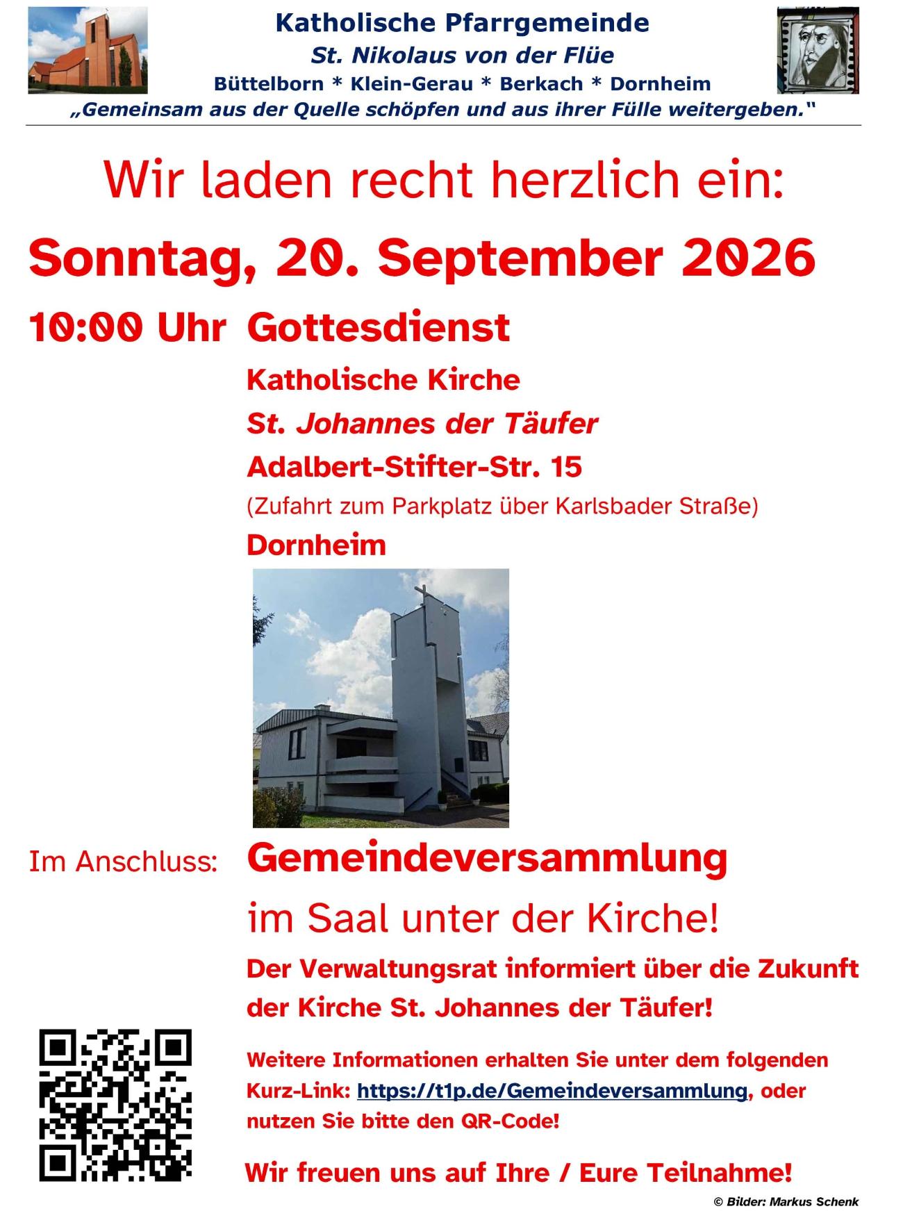 Plakat-Gemeindeversammlung
