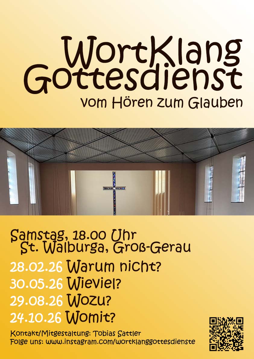 2026 Plakat WortKlangGottesdienste