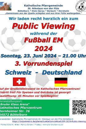 3. Spiel Schweiz- Deutschland 23.06.2024