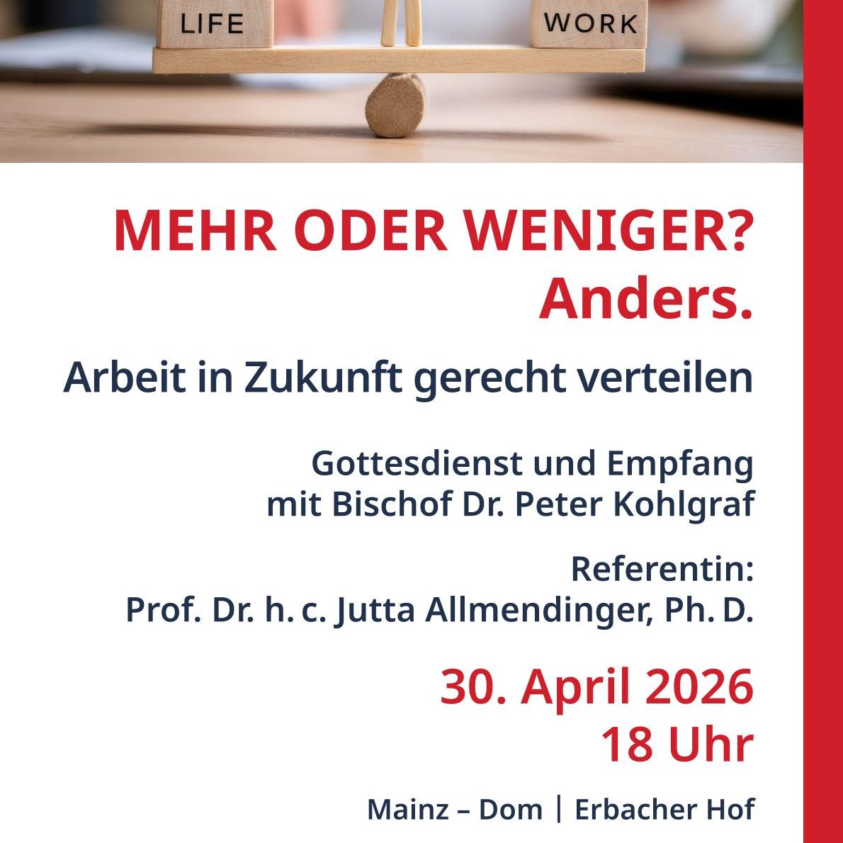 MEHR ODER WENIGER? Anders.