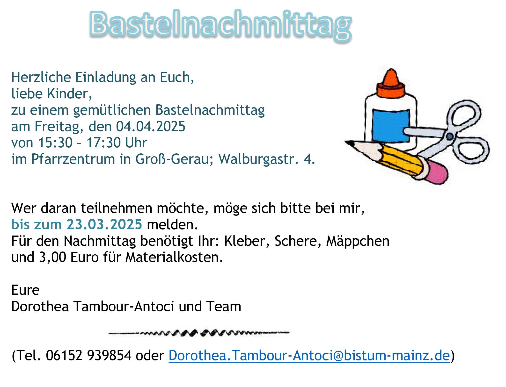 Einladung Bastelnachmittag 2025_April