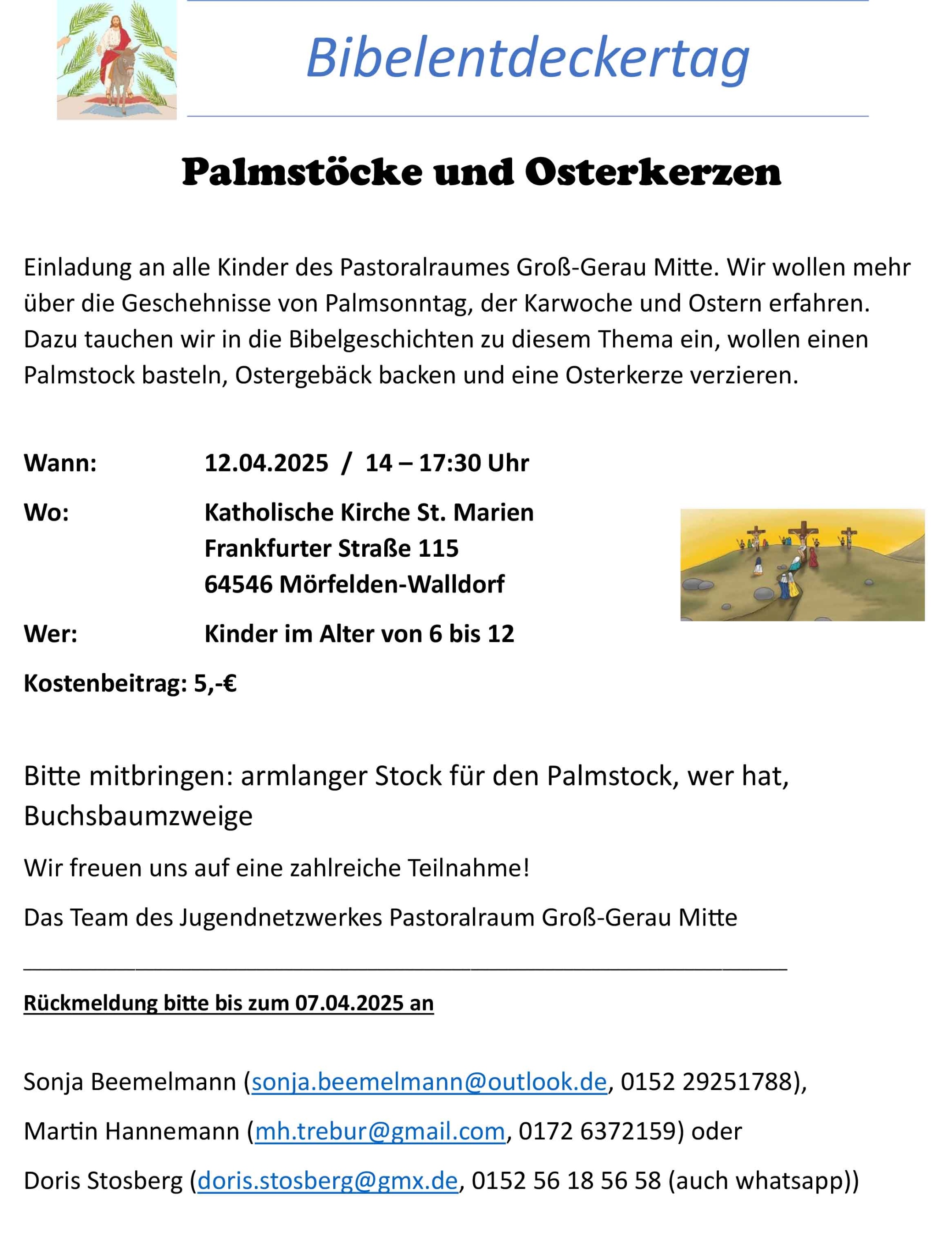 Einladung Bibelentdeckertag Ostern Apr 25 Presse