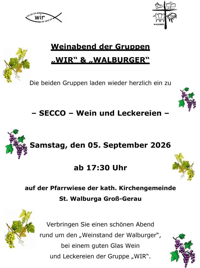Einladung Weinabend 2026