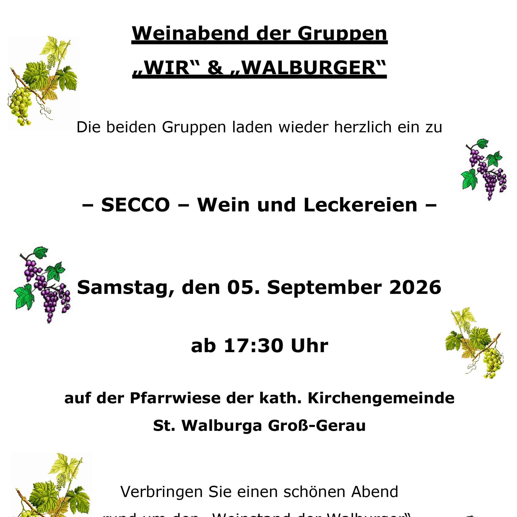 Einladung Weinabend 2026