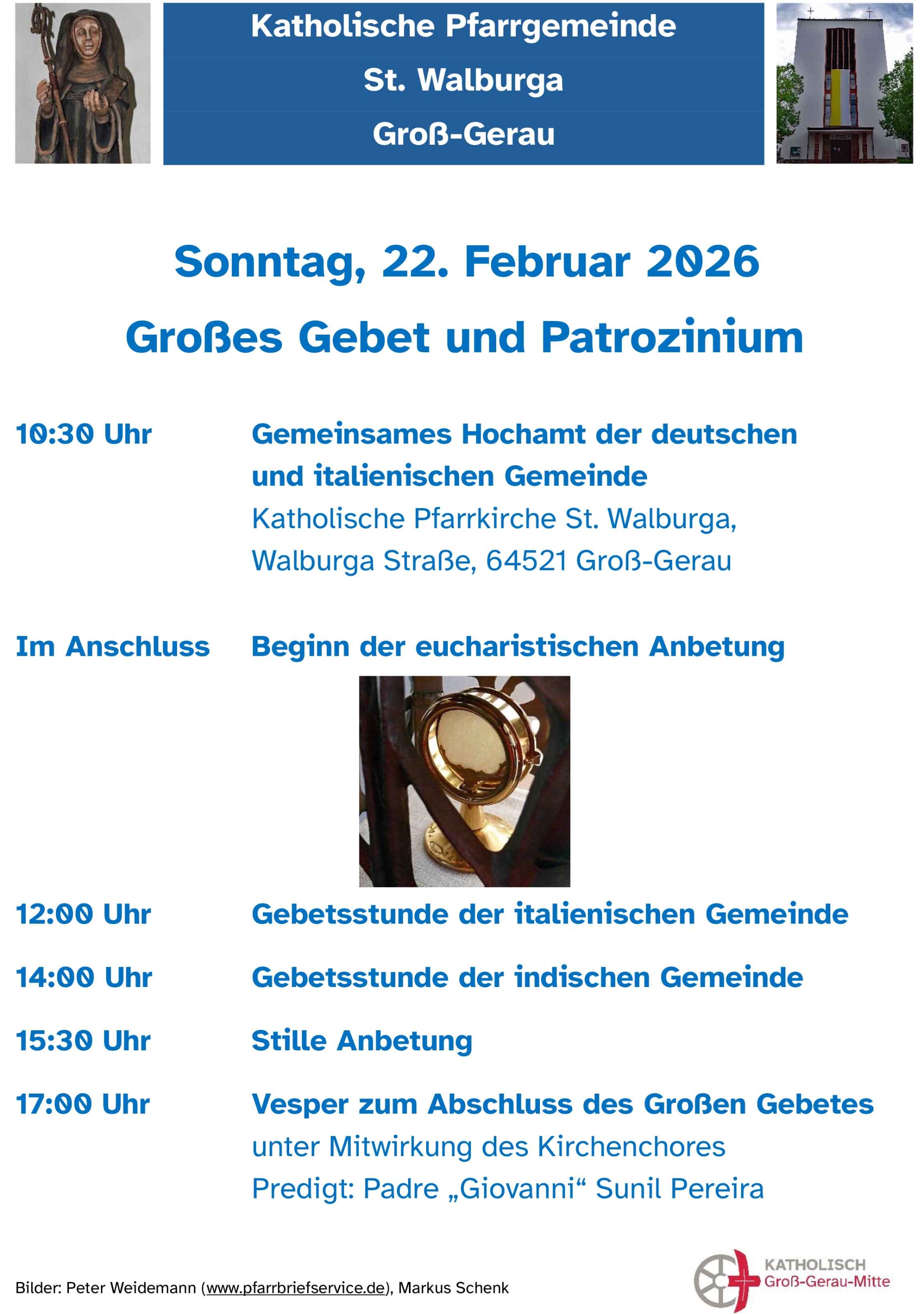 Großes Gebet St. Walburga 2026