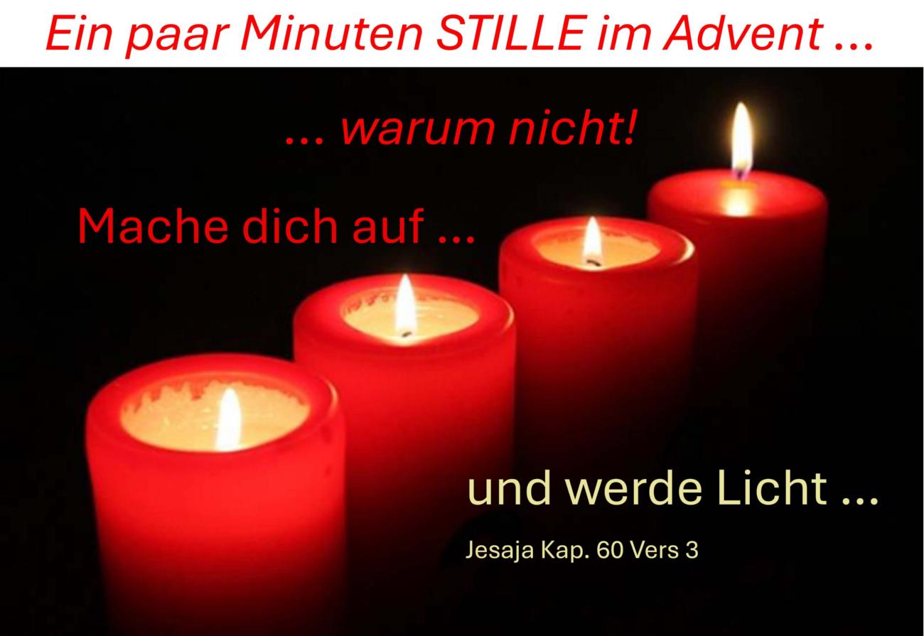 Internet Ein paar Minuten STILLE im Advent