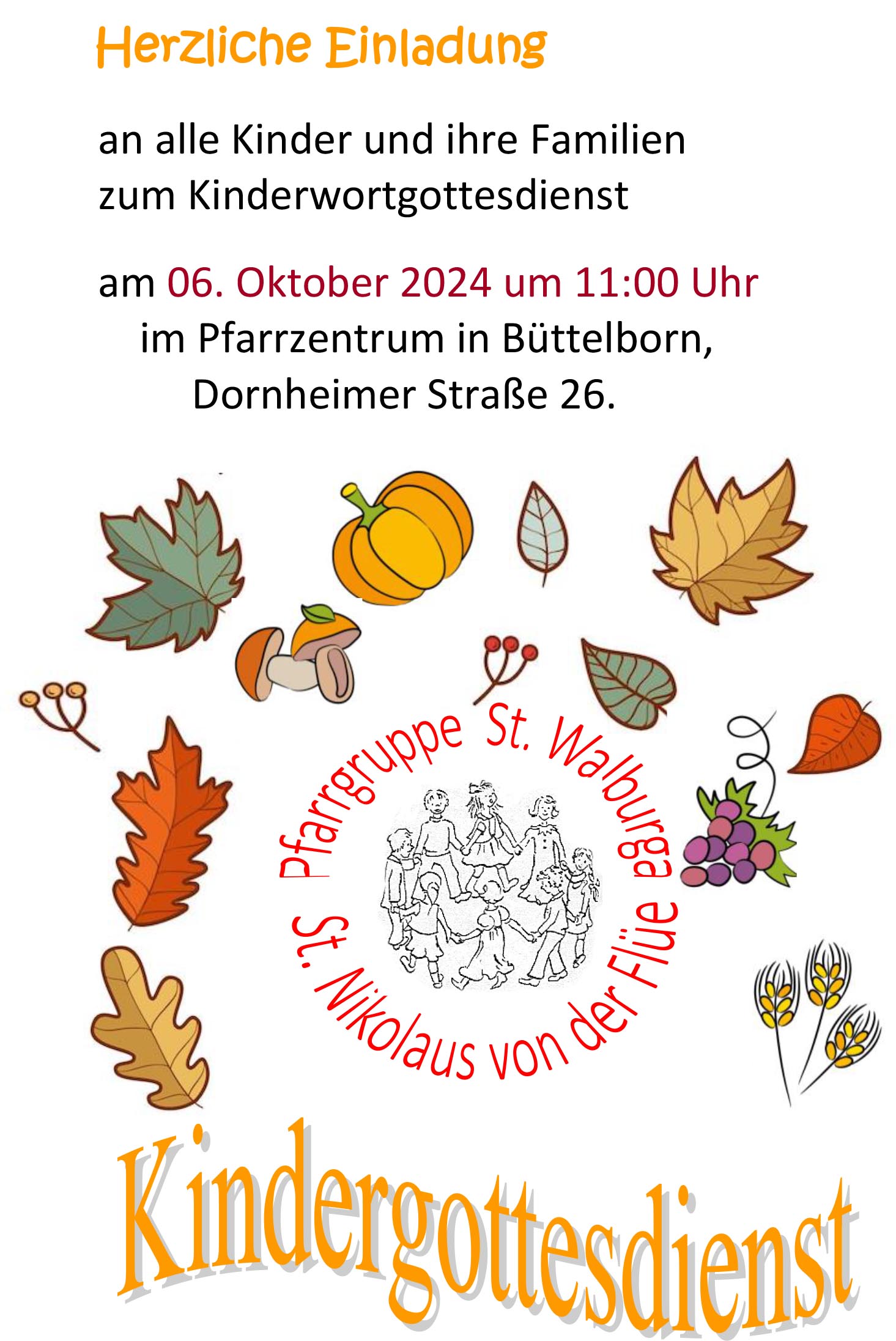 Kindergottesdienst  2024 -10