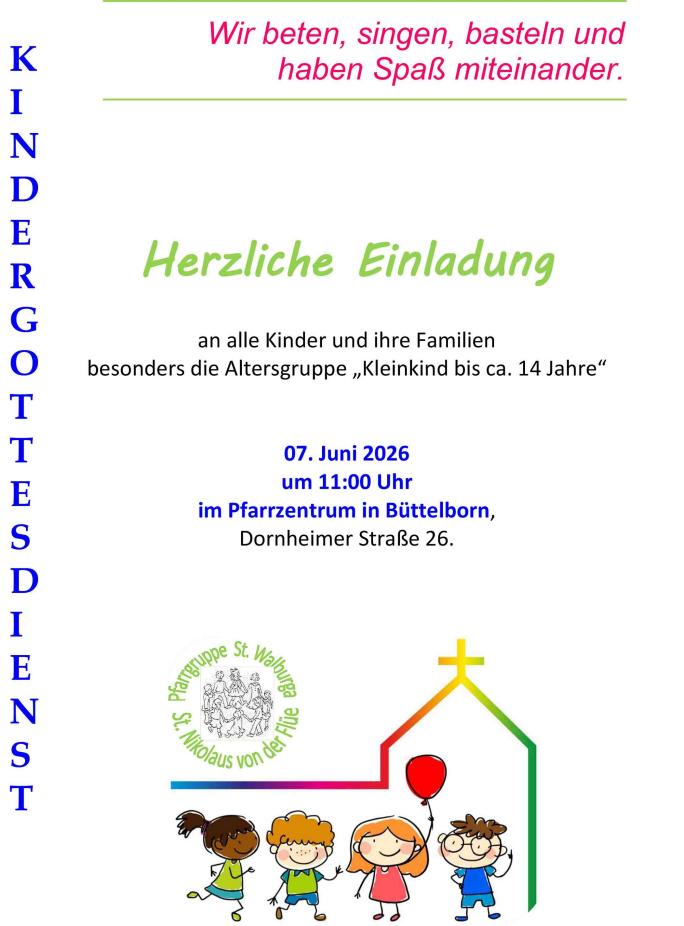 Kindergottesdienst 2026-06