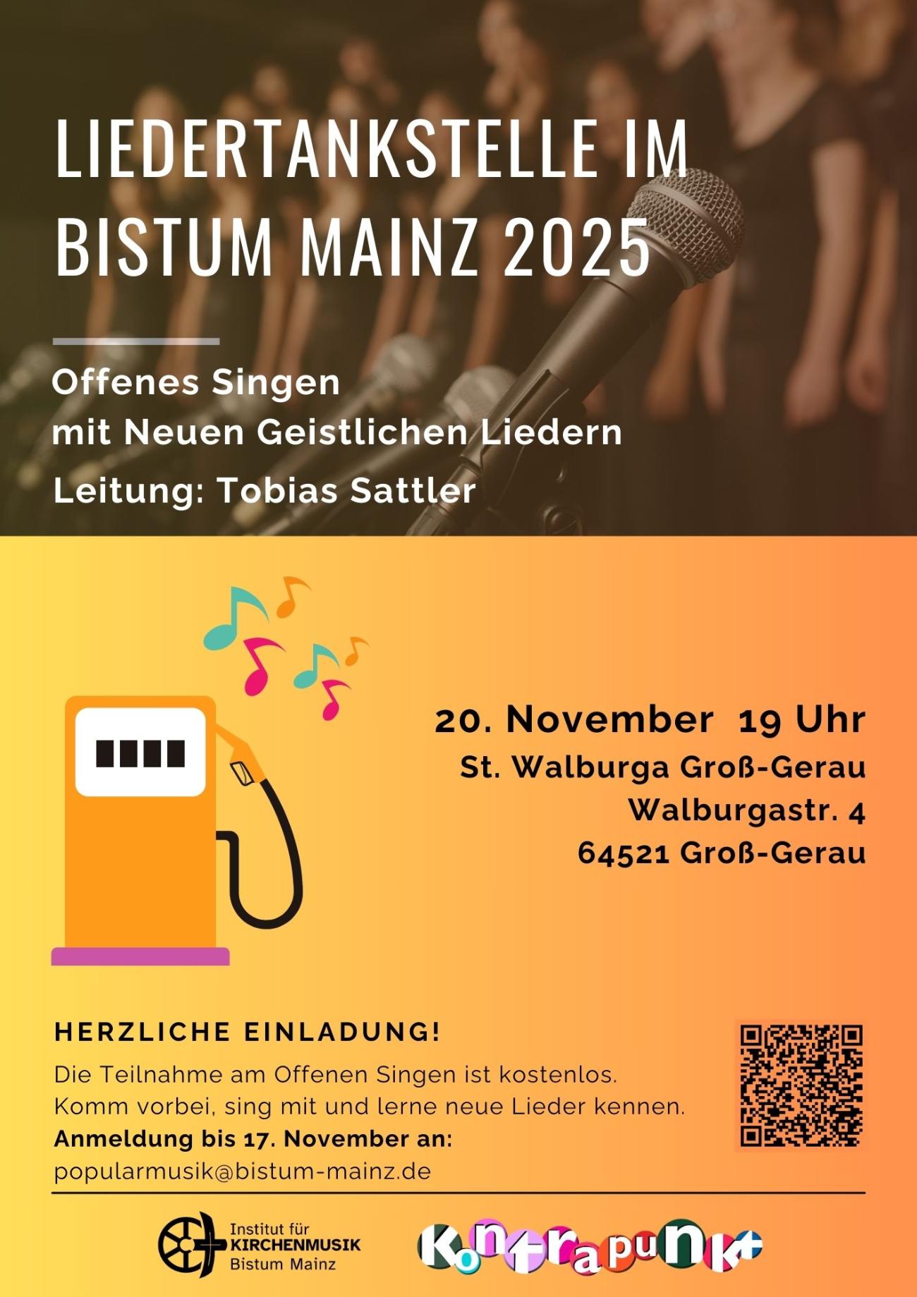 Liedertankstelle (c) Bistum Mainz Liedertankstelle