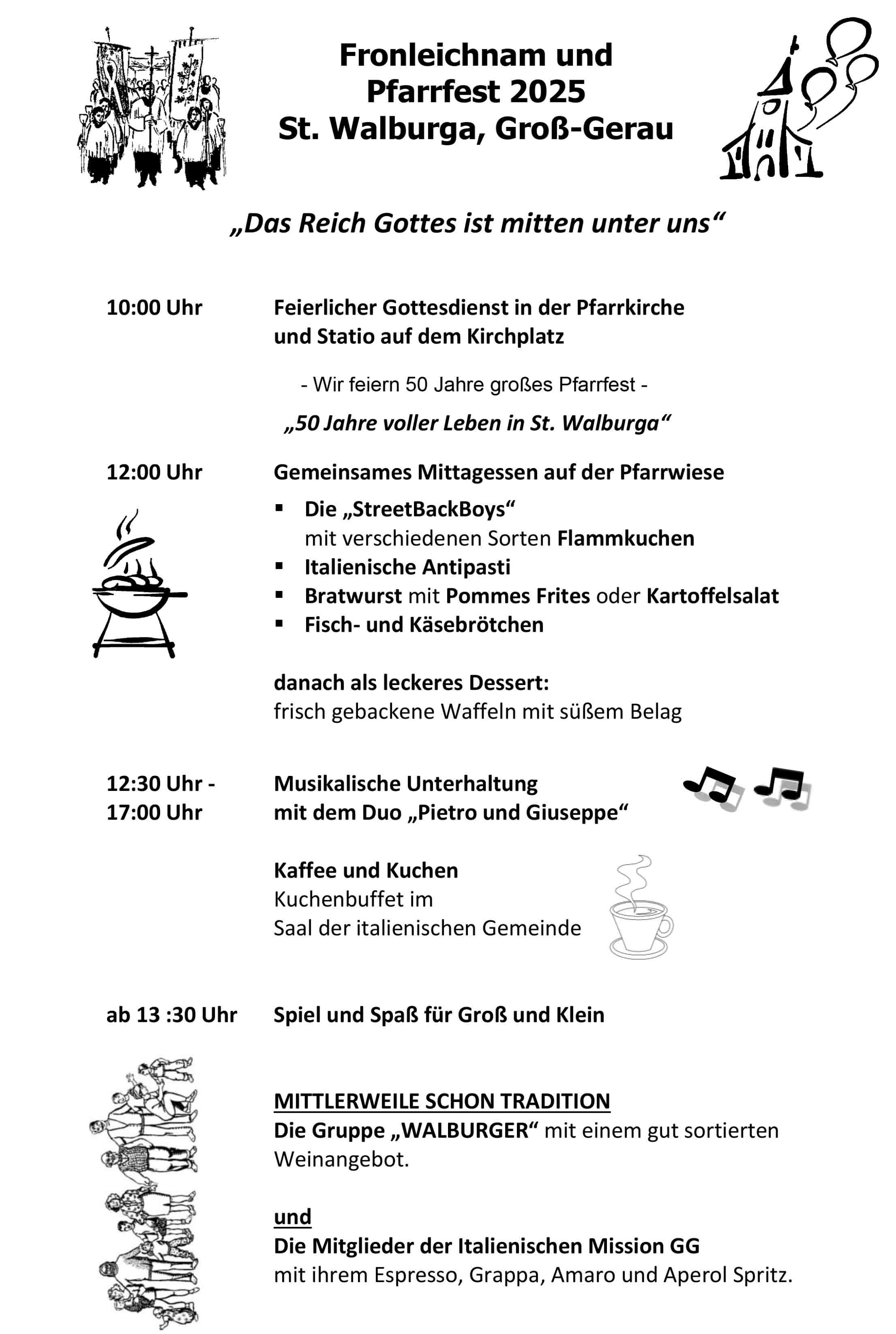 Plakat Fronleichnam 2025