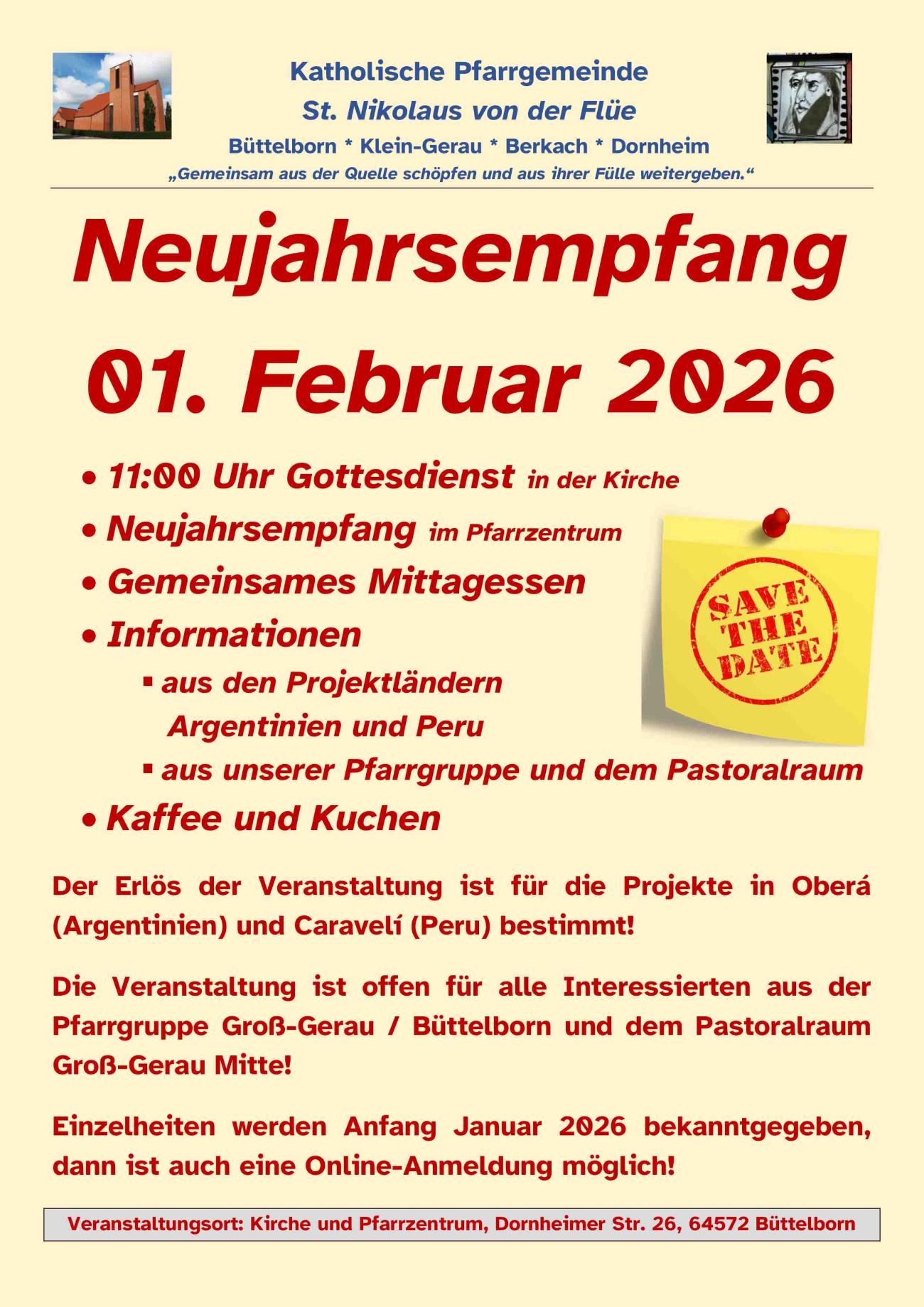 Plakat Neujahrsempfang 01.02.2026 - Save the Date (c) Markus Schenk Plakat Neujahrsempfang 01.02.2026 - Save the Date