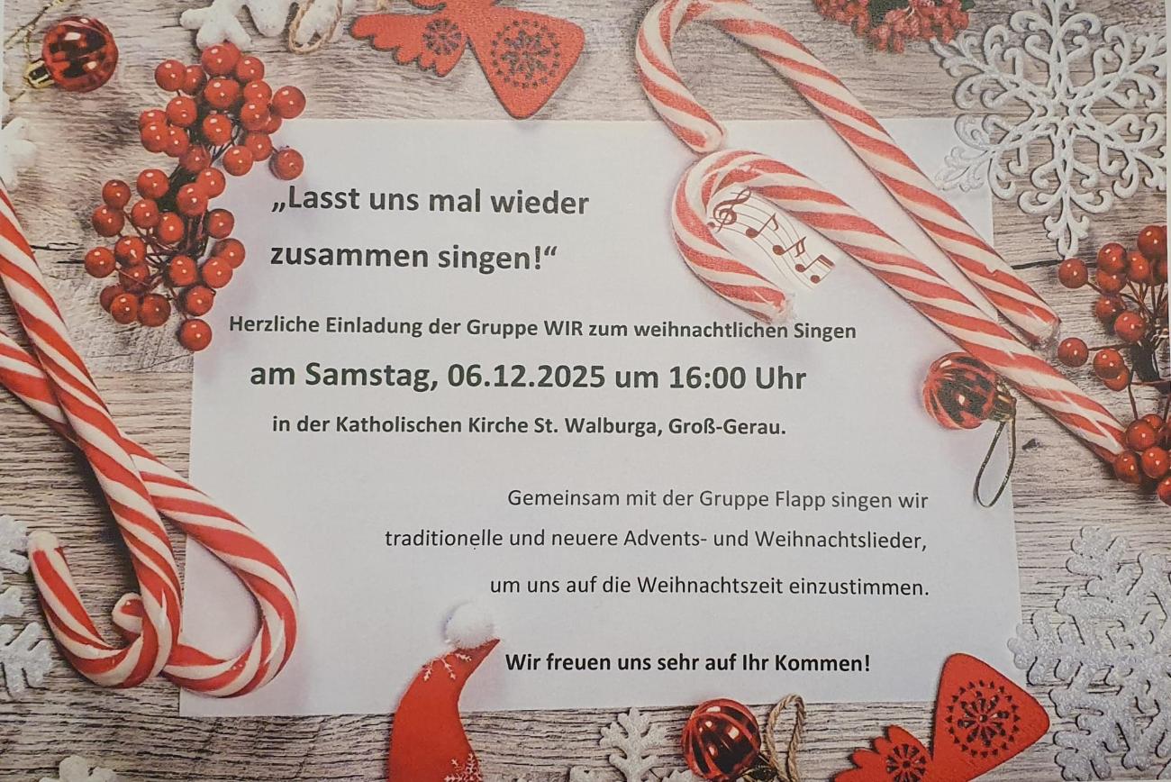 Weihnachtliches Singen (c) Claudia Seiler Weihnachtliches Singen