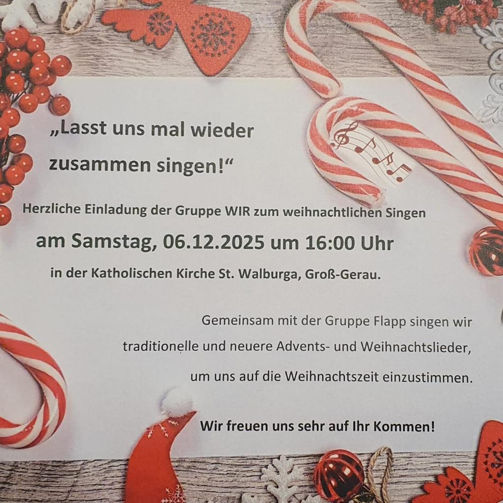 Weihnachtliches Singen