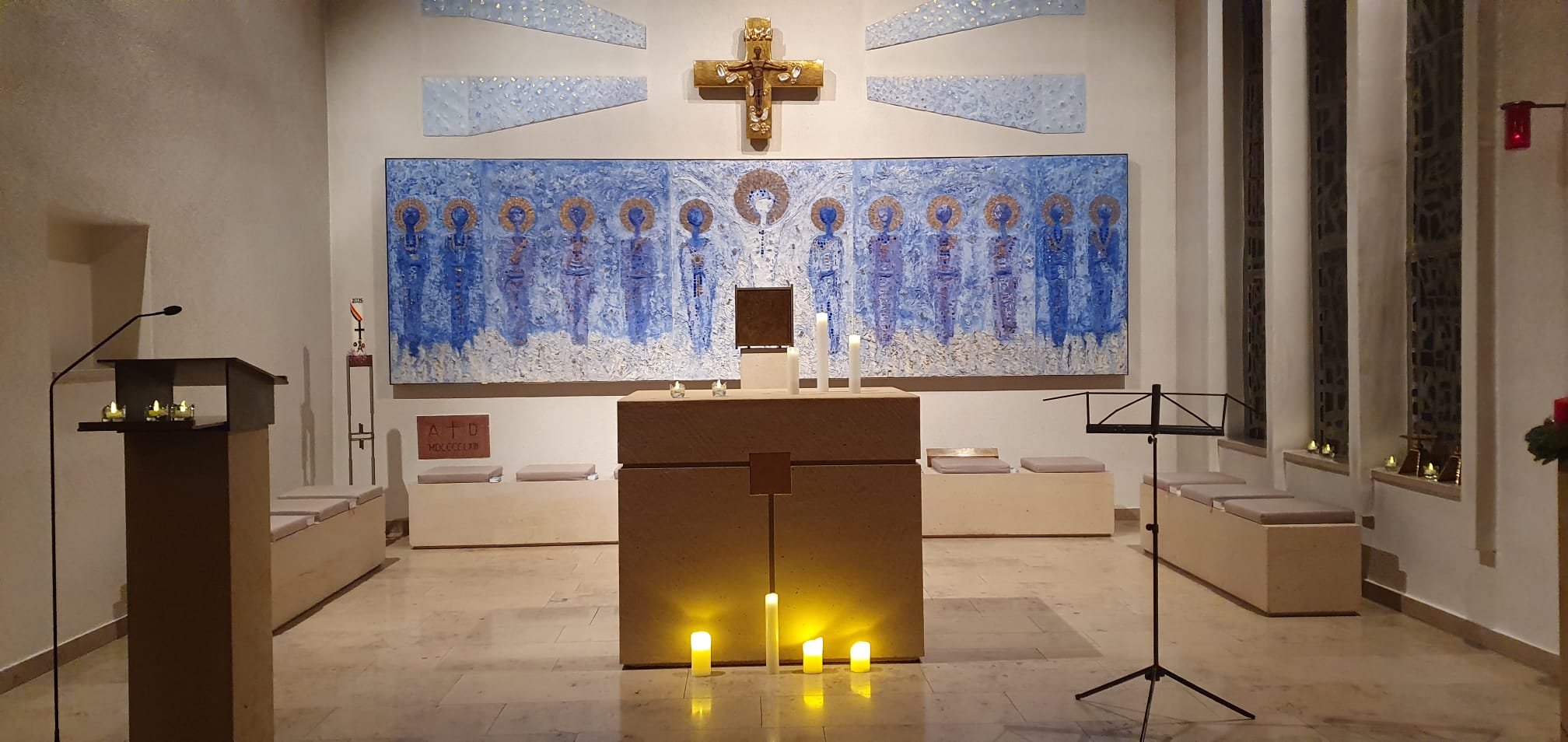 Innenansicht St. Alban Trebur