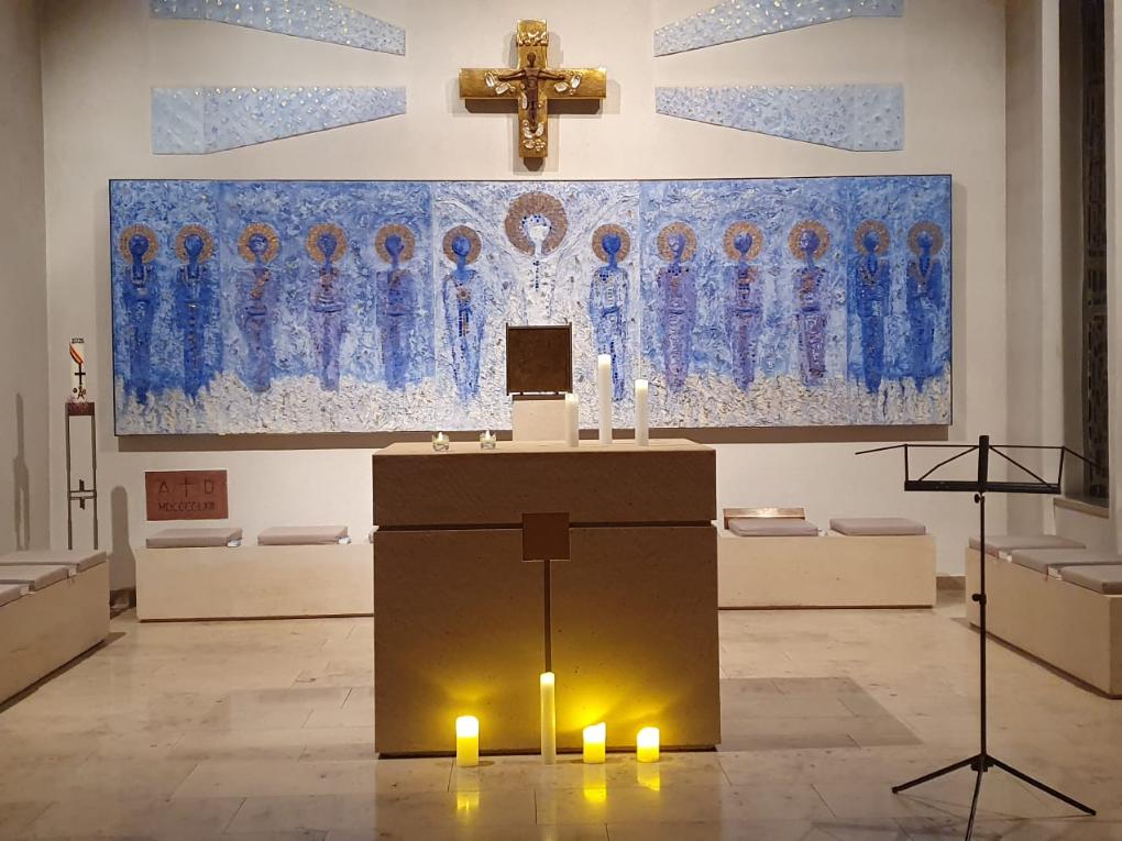 Innenansicht St. Alban Trebur