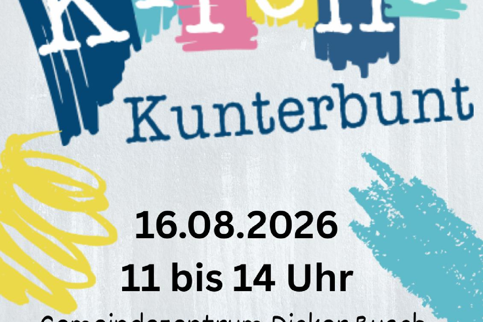 Flyer Kirche Kunterbunt