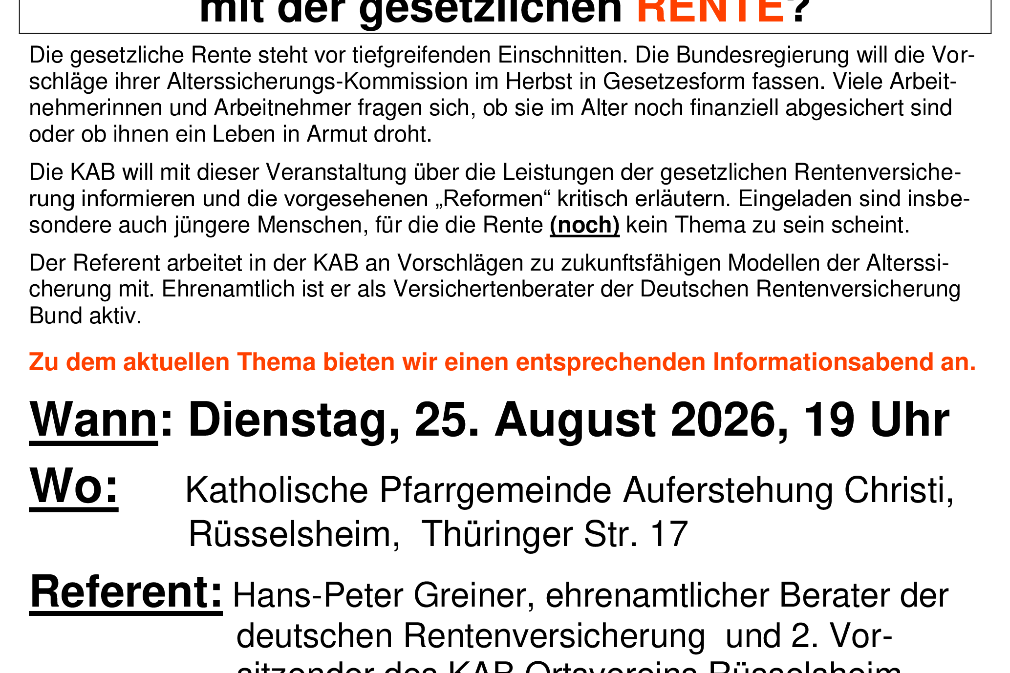 Rentenreform