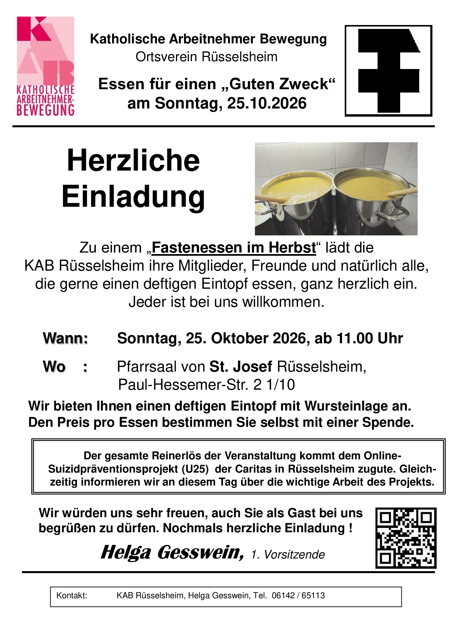 Einladung zum Fastenessen