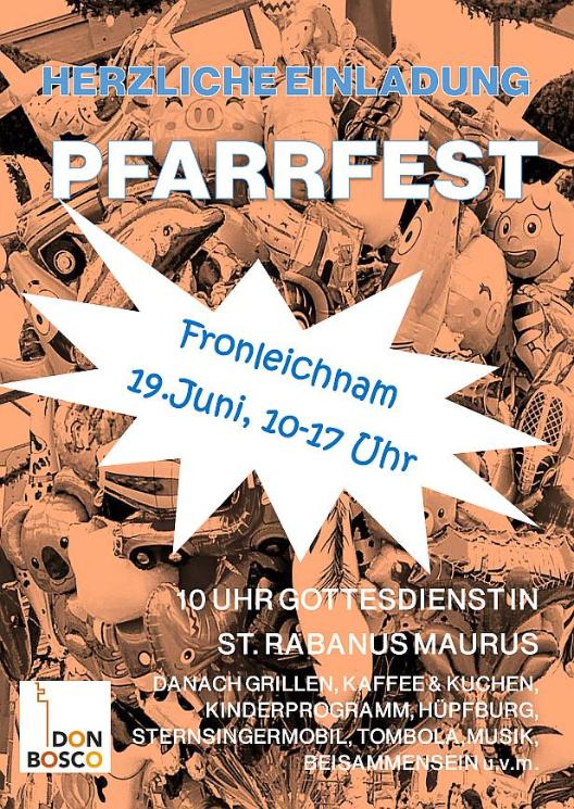 Einladung Pfarrfest 2025