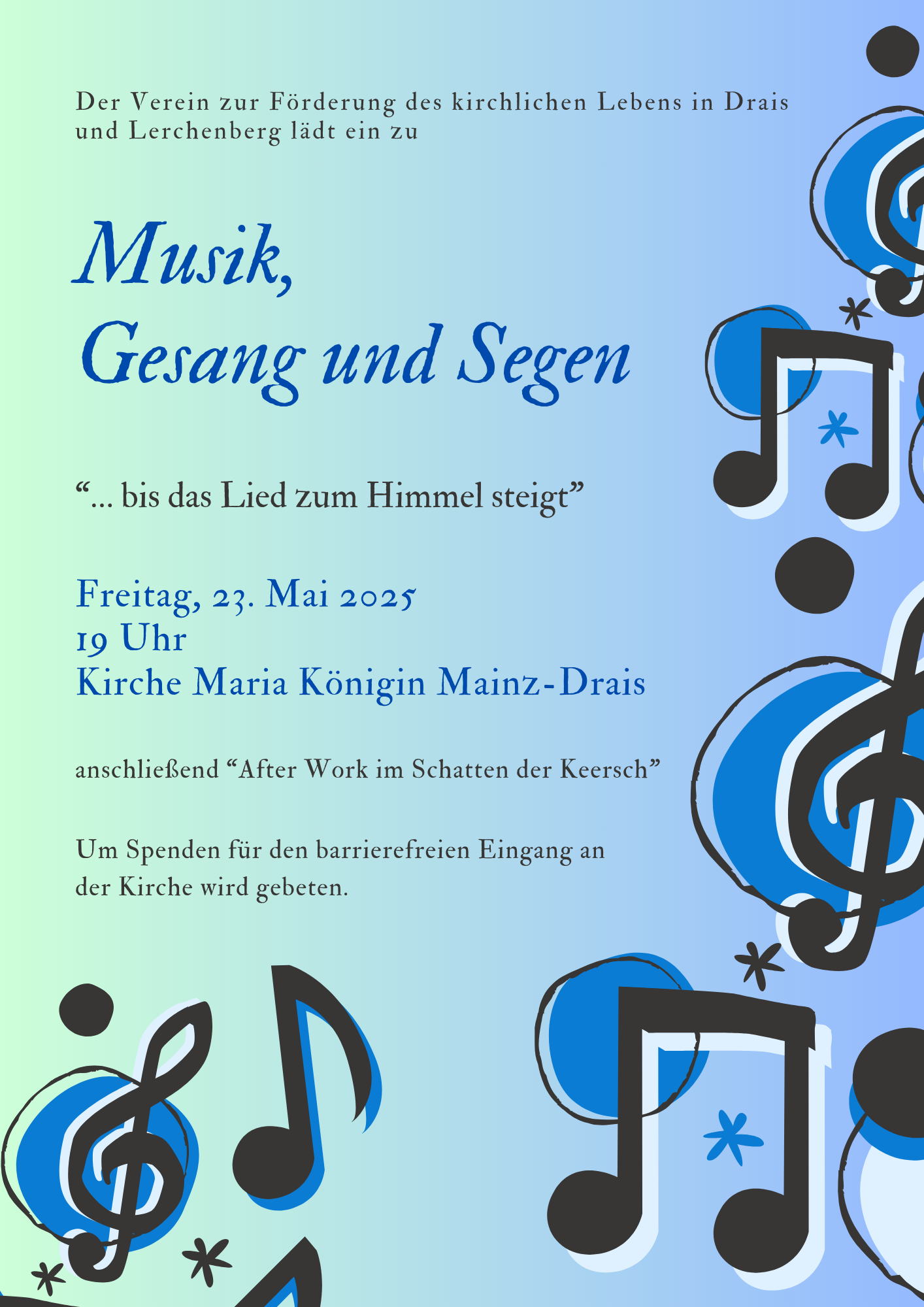 Musik Gesang und Segen