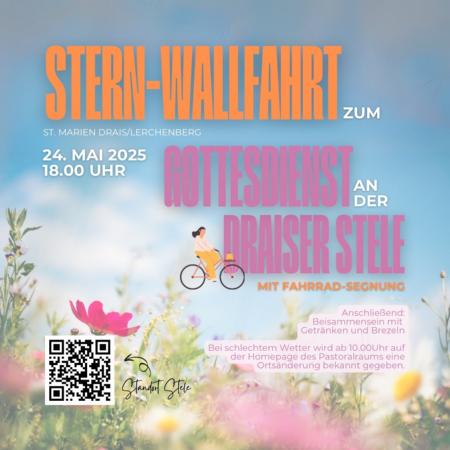 Sternwallfahrt Stele (c) Veronica Pieper mit canva.com Sternwallfahrt Stele