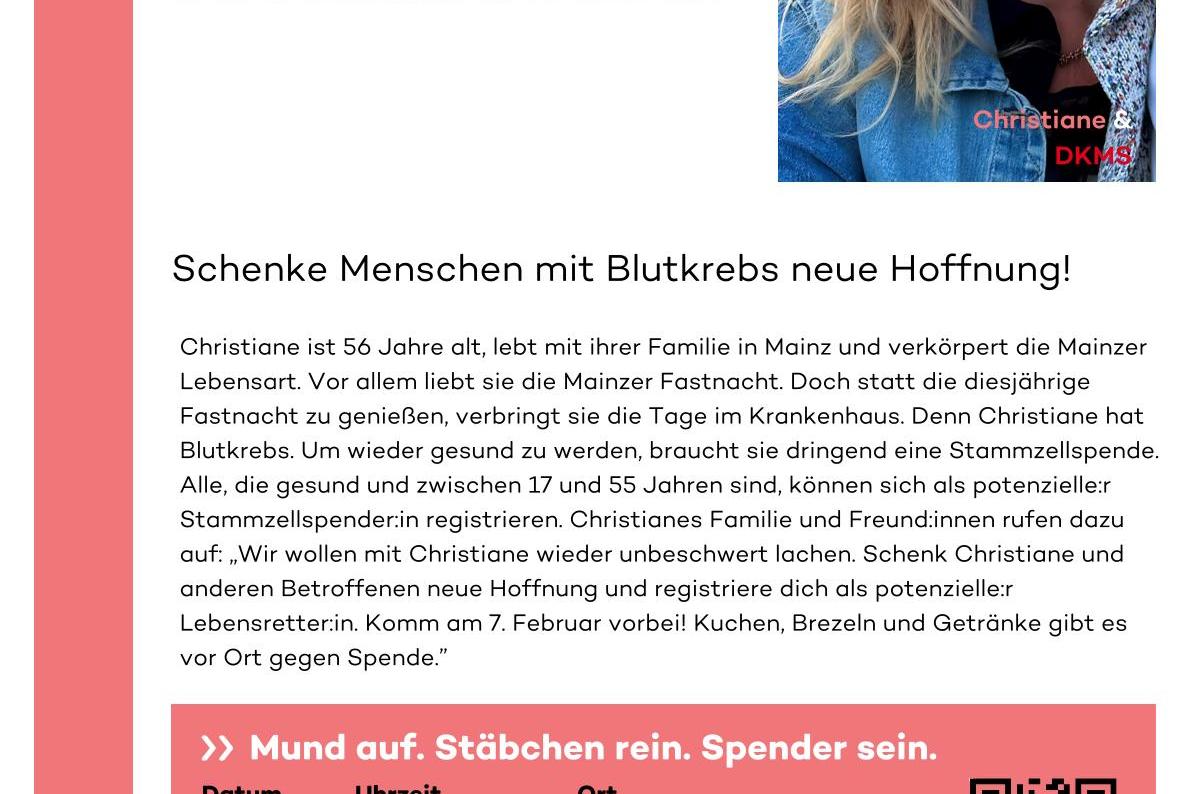 DKMS Aktionsflyer Christiane-1