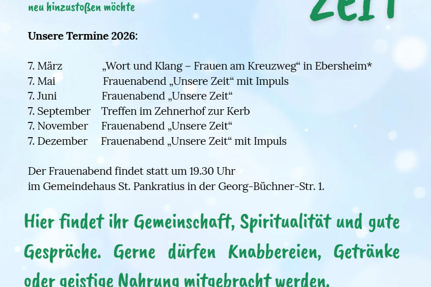 Frauenabend Flyer - Blau