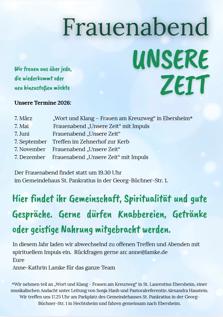 Frauenabend Flyer - Blau