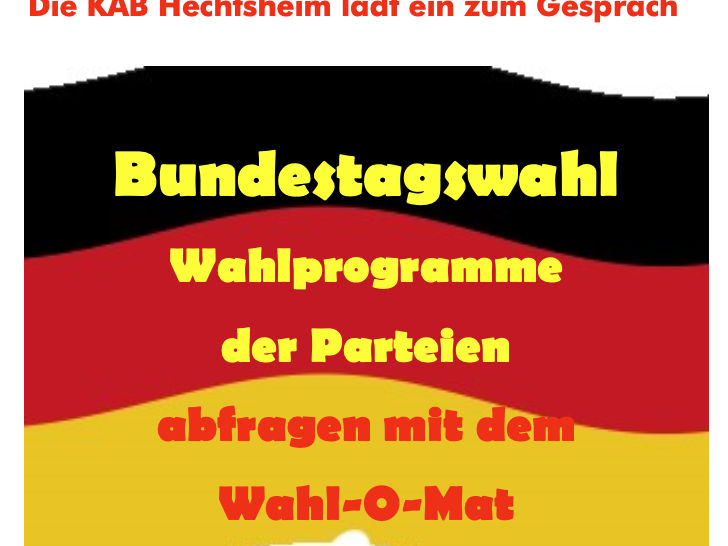 Plakat zu einer KAB Aktion