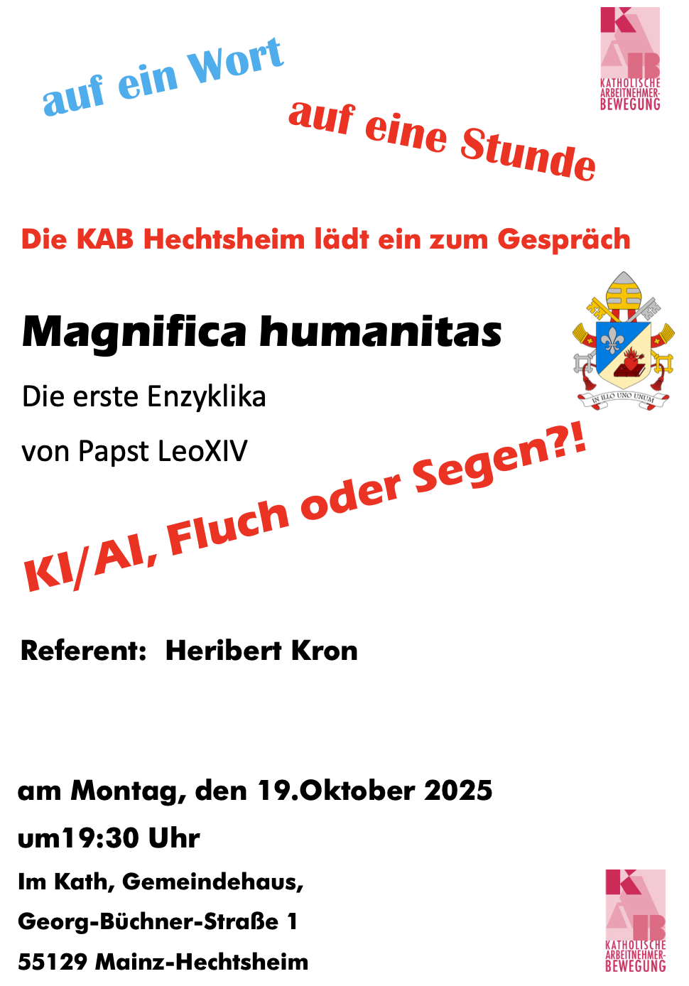 Auf ein Wort - auf eine Stunde