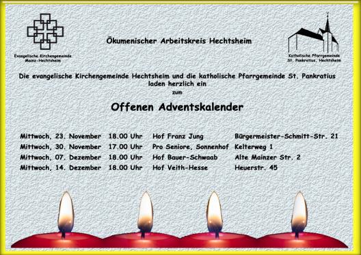 Lebendiger Adventskalender Hechtsheim
