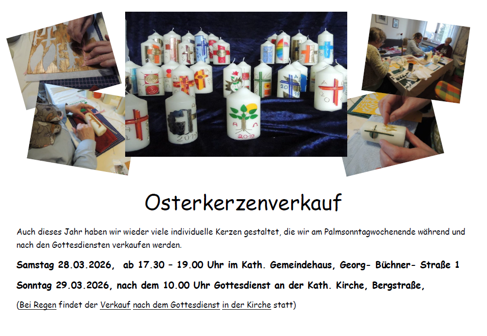 Osterkerzenverkauf