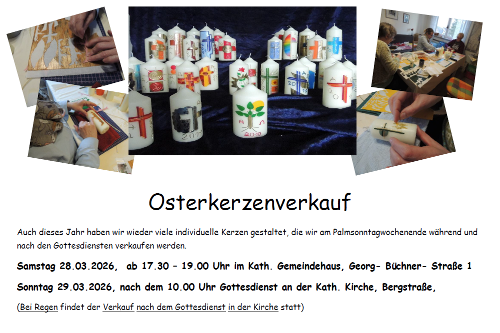 Osterkerzenverkauf