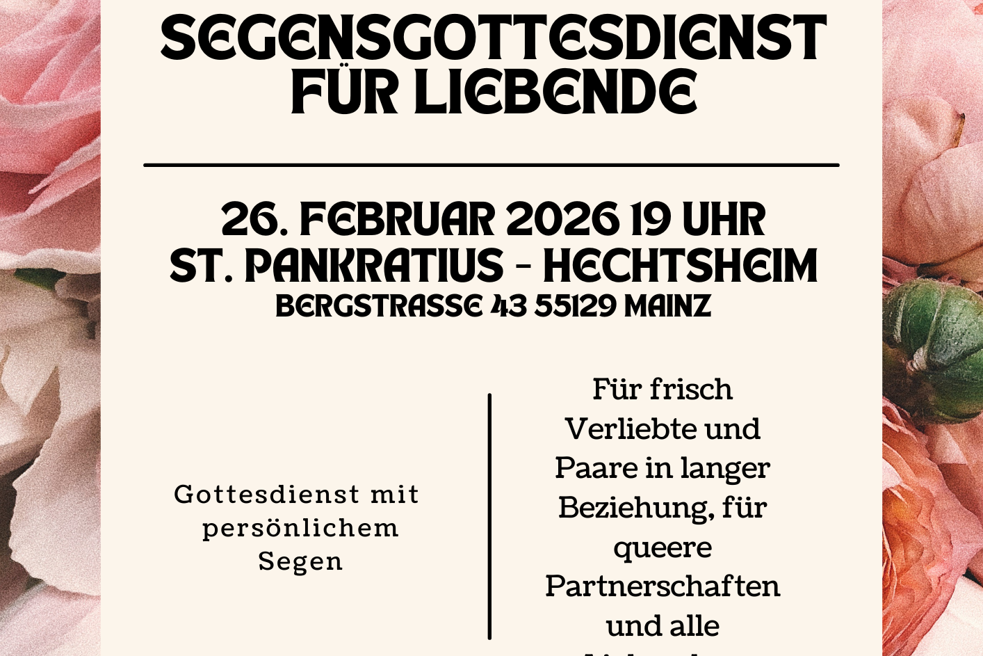 Segensgottesdienst für Liebende (1)