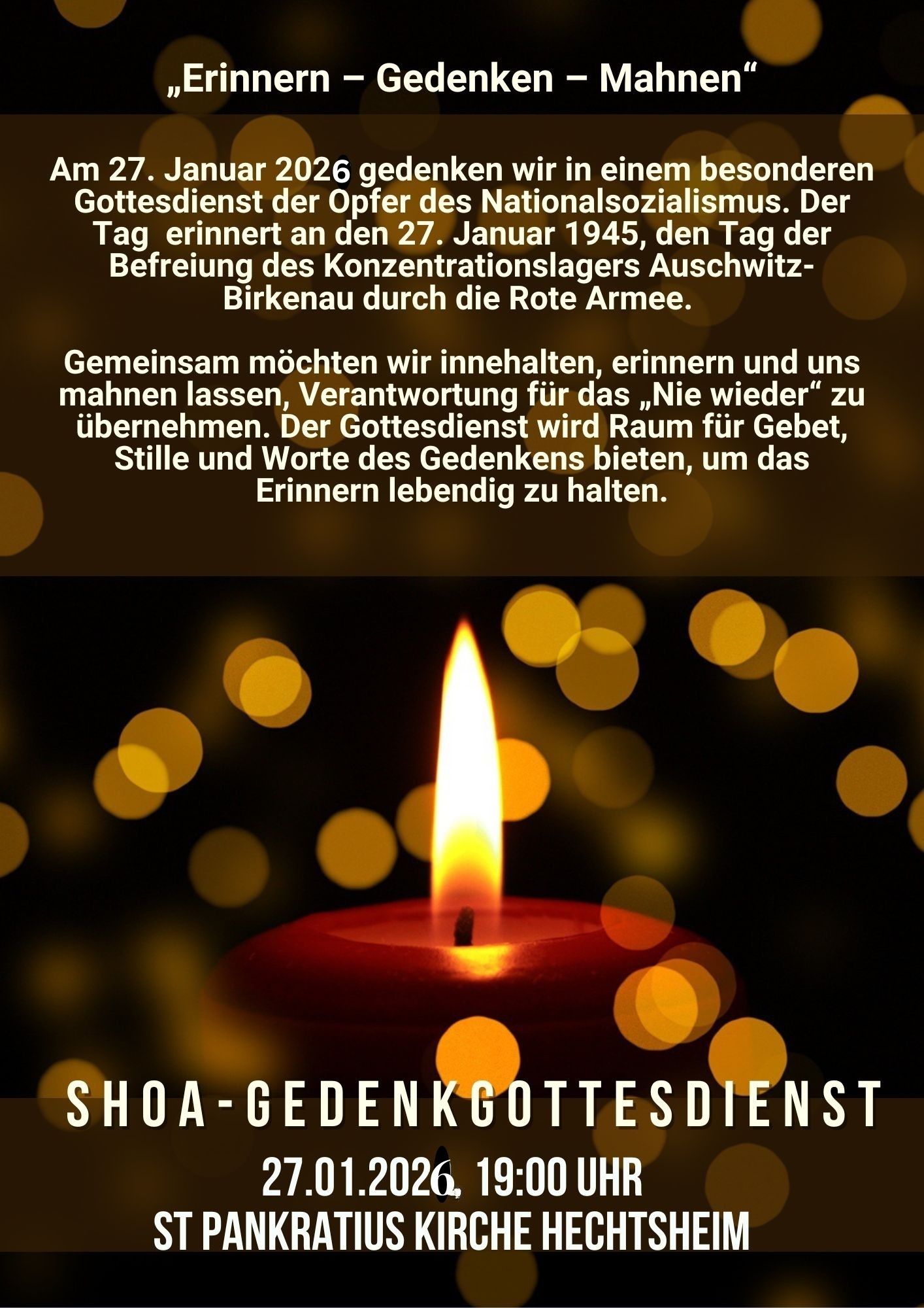 Shoa-Gedenkgottesdienst 2026