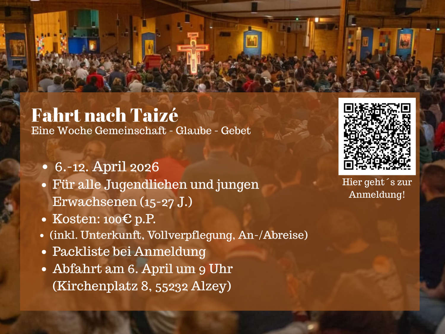 Taizé Fahrt 2026