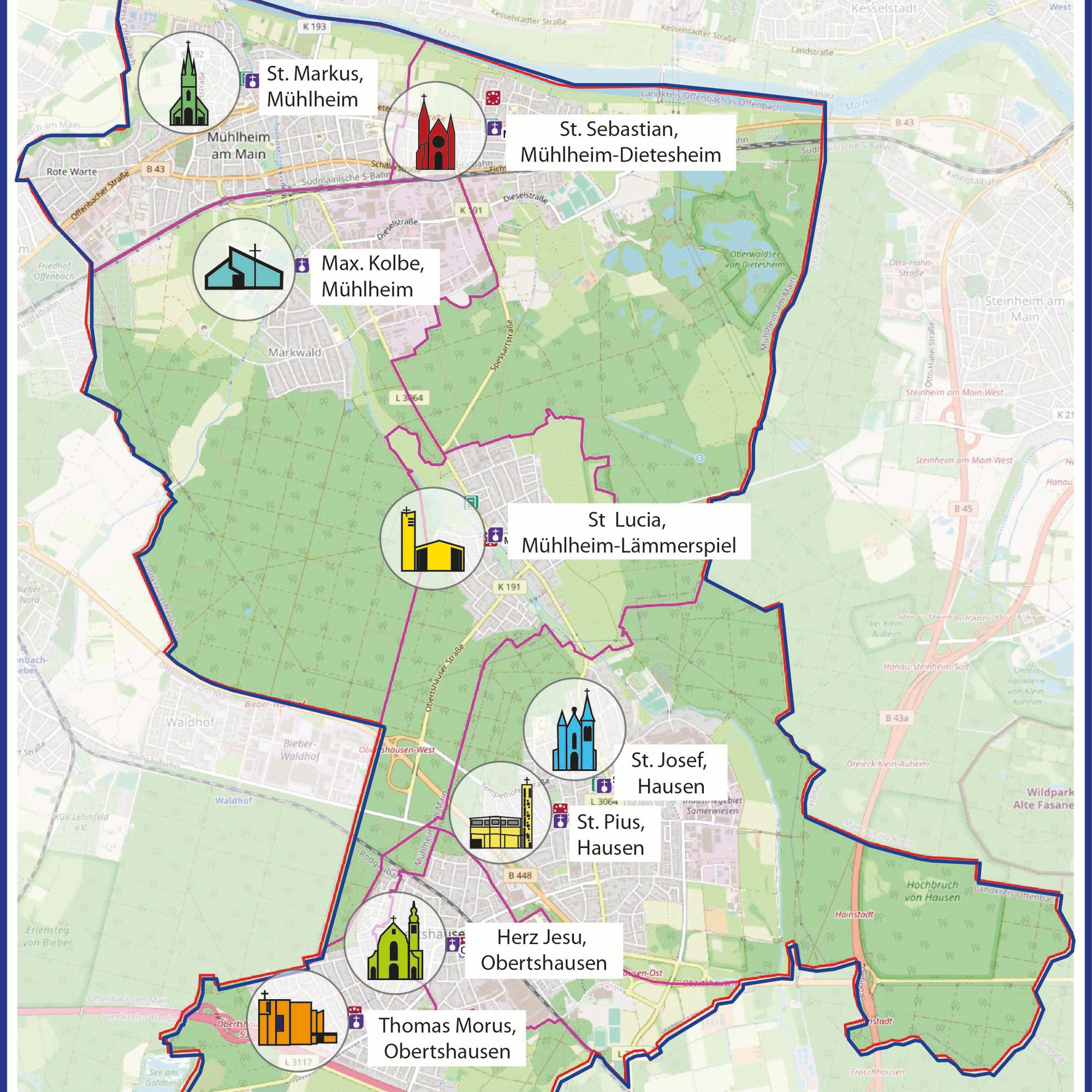 Karte des PR Mühlheim-Obertshausen