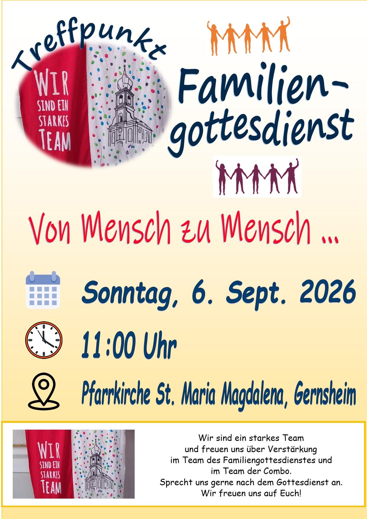 Familiengottesdienst am Pfarrfest 2026