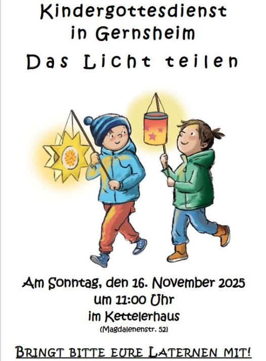 Kindergottesdienst in Gernsheim