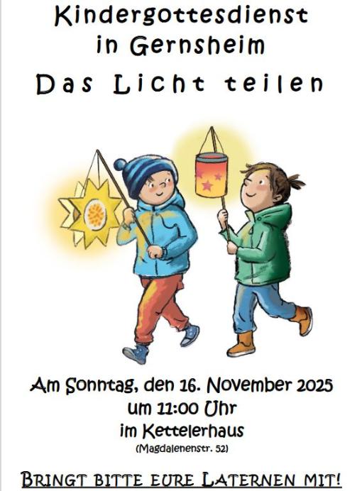 Kindergottesdienst in Gernsheim