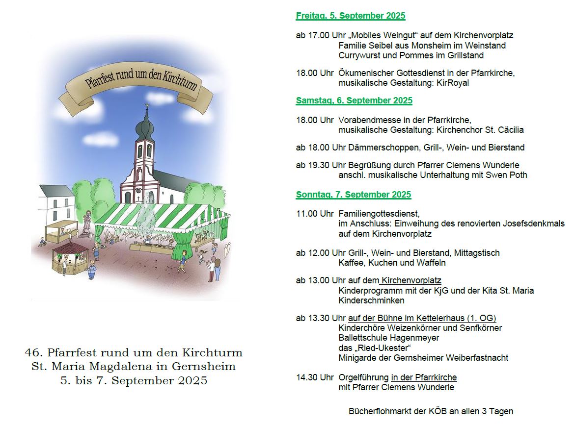 Pfarrfest2025 - Programm