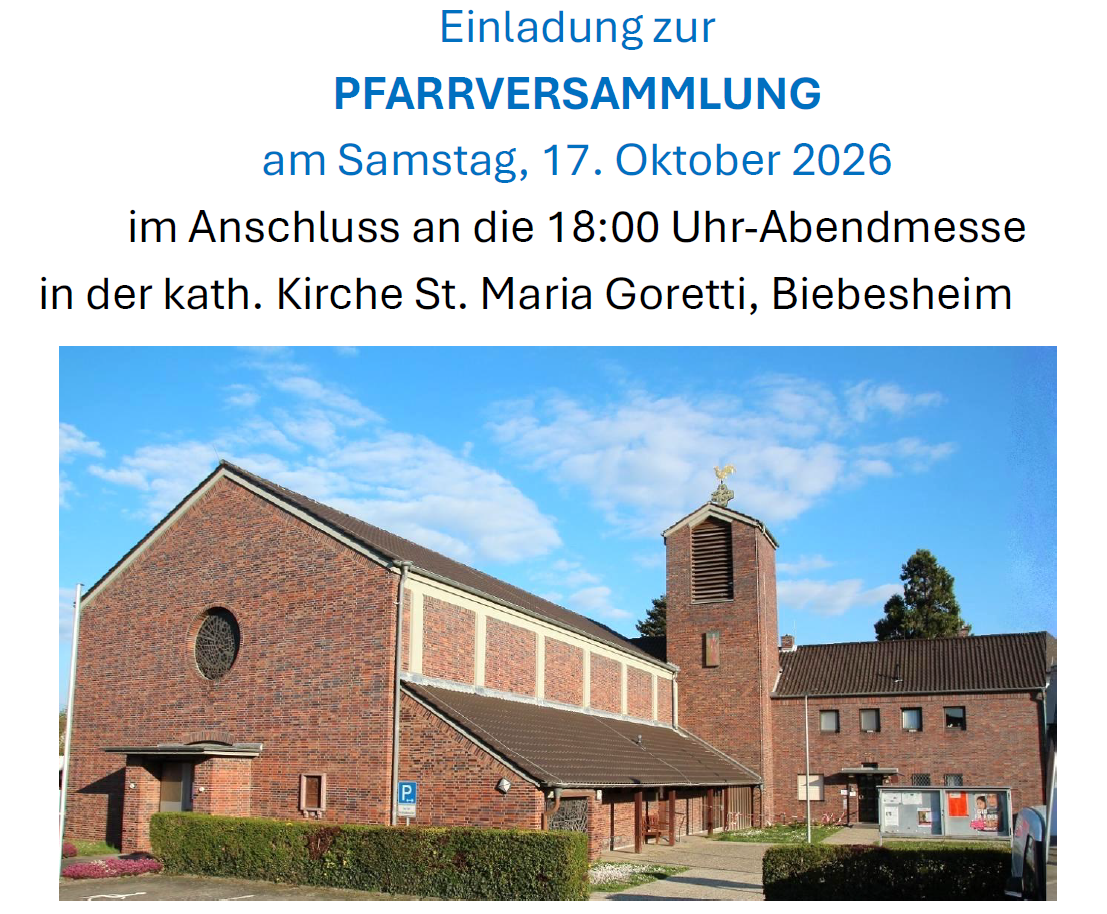 Pfarrversammlung in Biebesheim